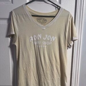 Ron Jon Surf Shop Women's Short Sleeve Tee in Light Cream